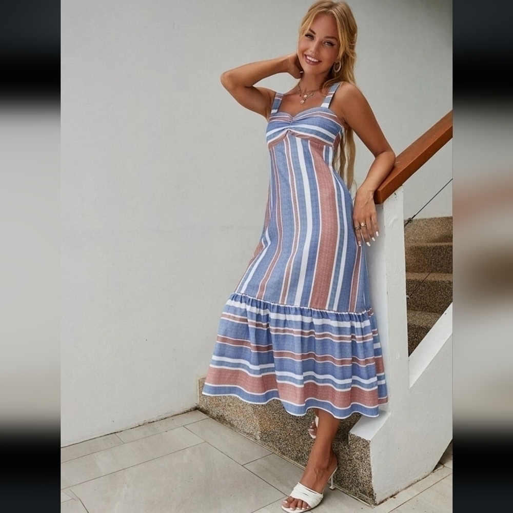 Zara Striped Maxi Dress